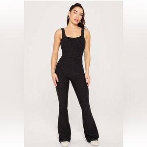 Fabletics Heatherflex Kick Flare Jumpsuit